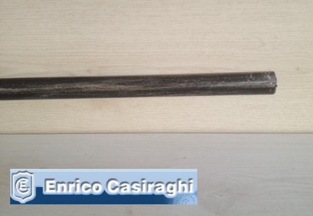 Bastone per tenda diametro 22mm Nero argento mt3