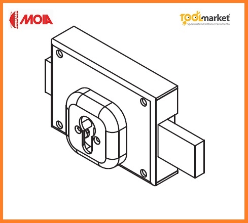 Serratura di sicurezza a cilindro 350 MOIA