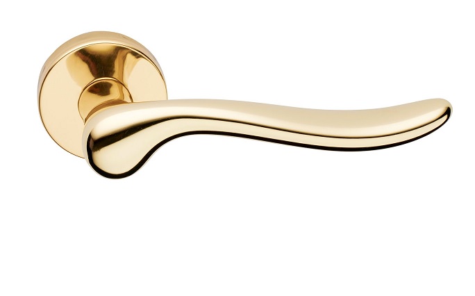 Maniglia  per porta rosetta patent per porta Amalfi ottone luc Frosio Bortolo  