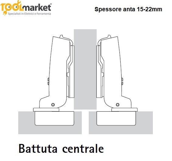 Cerniera soft Hettich SENSYS BLACK nero onice