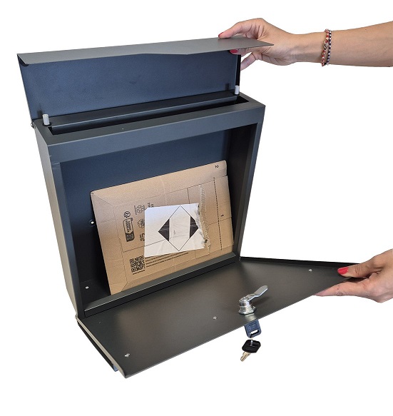 Cassetta postale Nettuno color RUGGINE Alubox