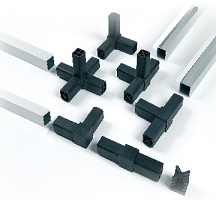 Profilo alluminio tubo quadro 20x20x1,3 mt2