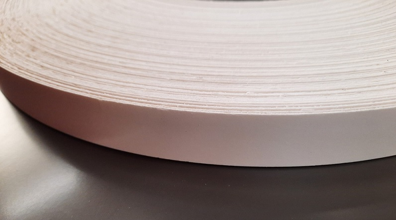 Bordo precollato bianco opaco laminato da 35 mm rotolo da 50 mt