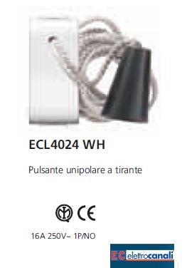 Pulsante a tirante LIFE WH ECL4024WH