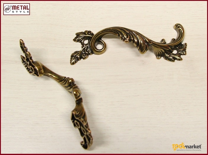 Maniglia per mobile in zama 15074Z064D007 destra Metalstyle