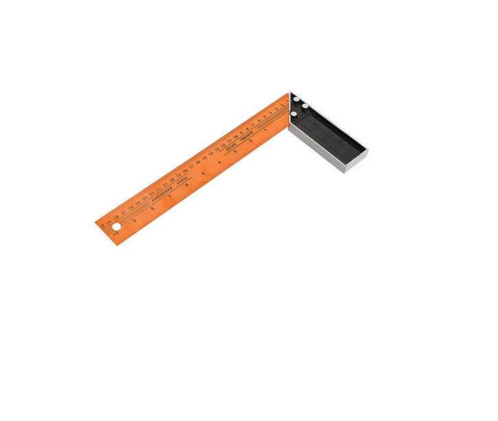 Squadra falegname in acciaio da 35 cm