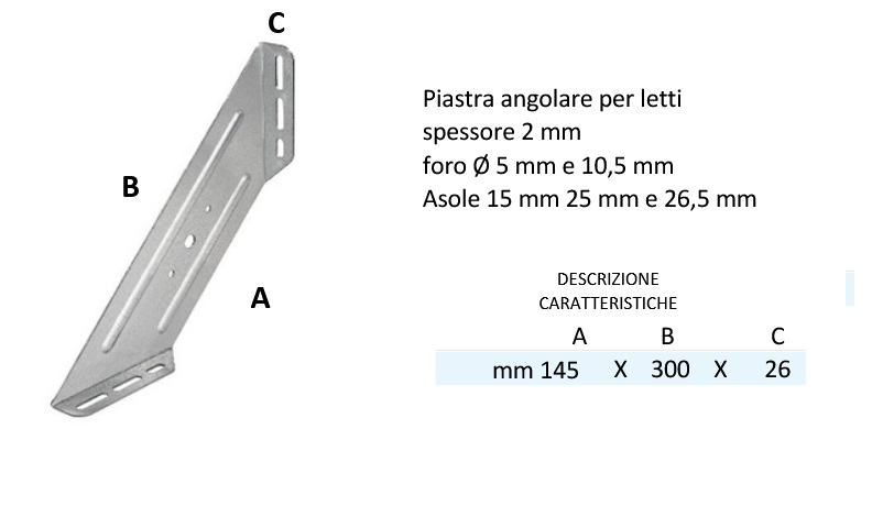 Piastra per letti 