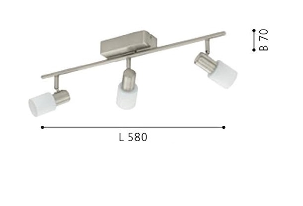 Applique da parete LED Taberno 3 fari EGLO 31477