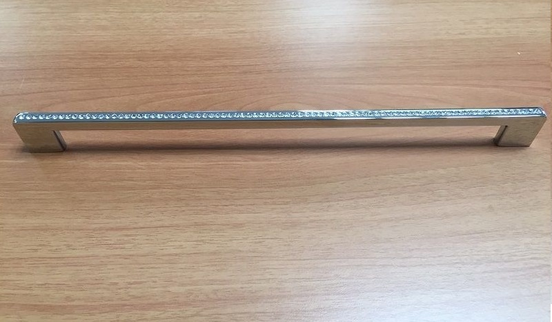 Maniglia  per mobili cromo con inserti in strass GTV