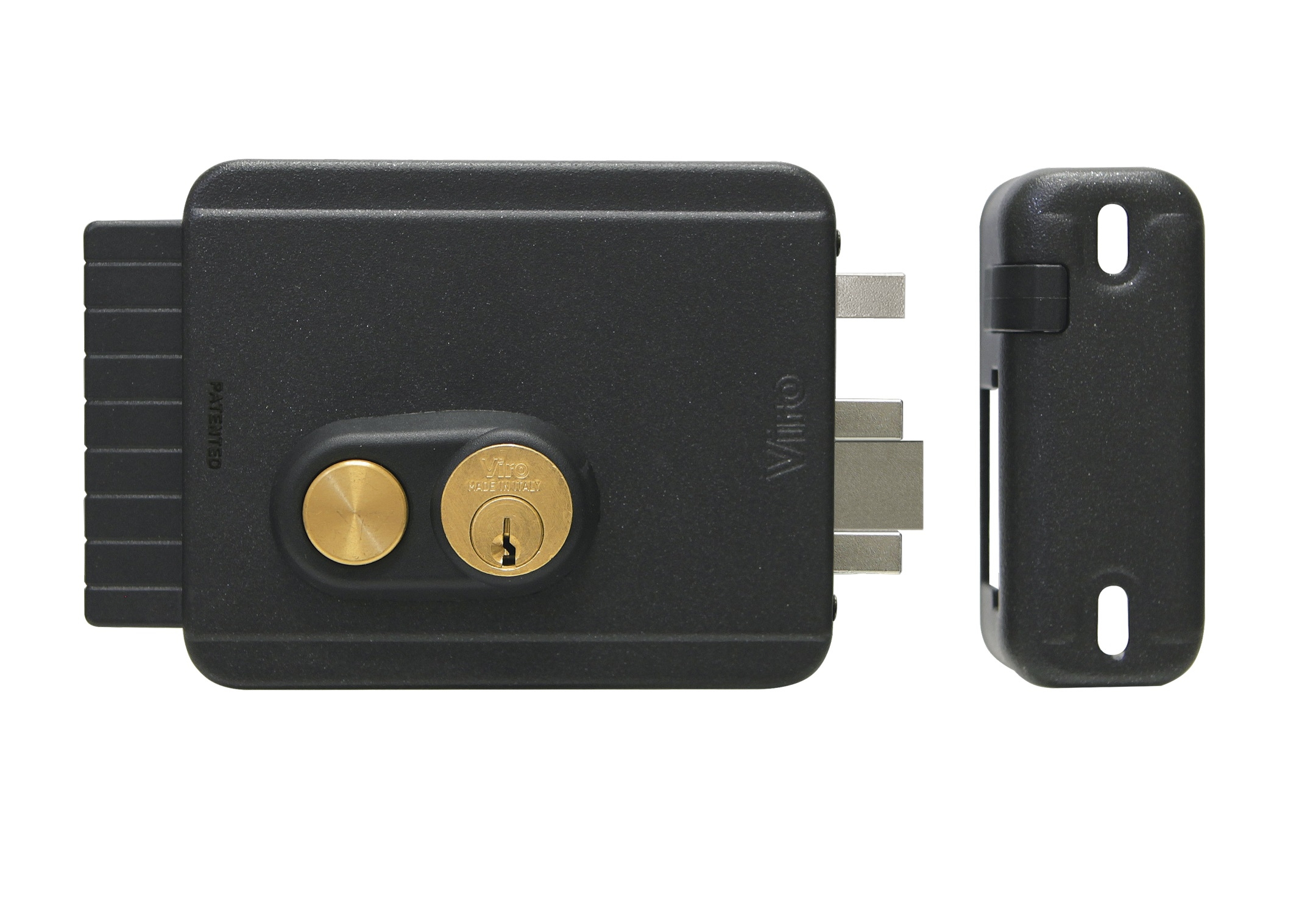 Serratura elettrica per legno nera BLOCK OUT - VIRO 8977.712.x.469