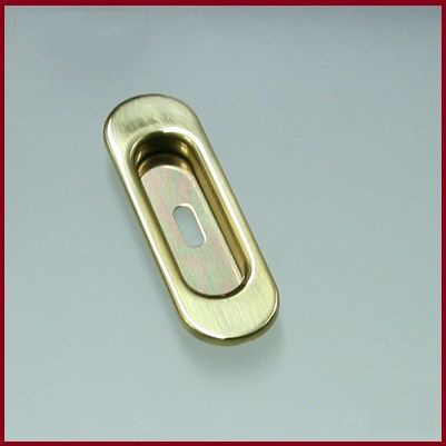 maniglia incasso stretta c/foro da incasso per porte scorrevoli