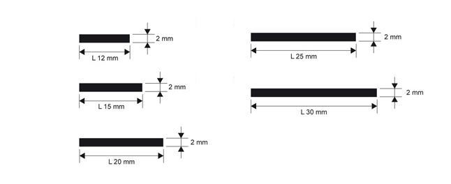 Profilo alluminio piatto Anodizzato argento da MT 2