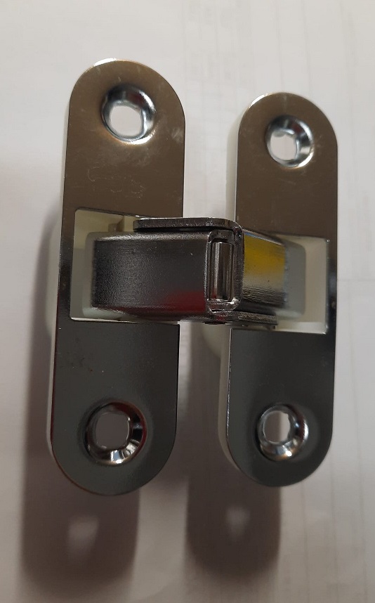 Cerniera a scomparsa in nylon cromo lucido