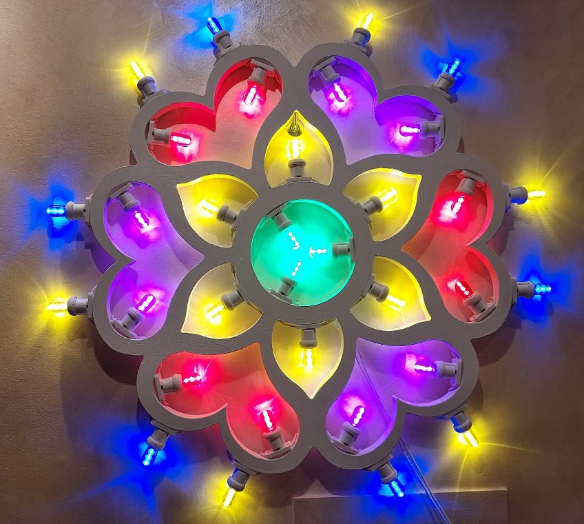 Telaio per Luminaria in FOREX Sag. 46 Diametro mm 590 Cuori 
