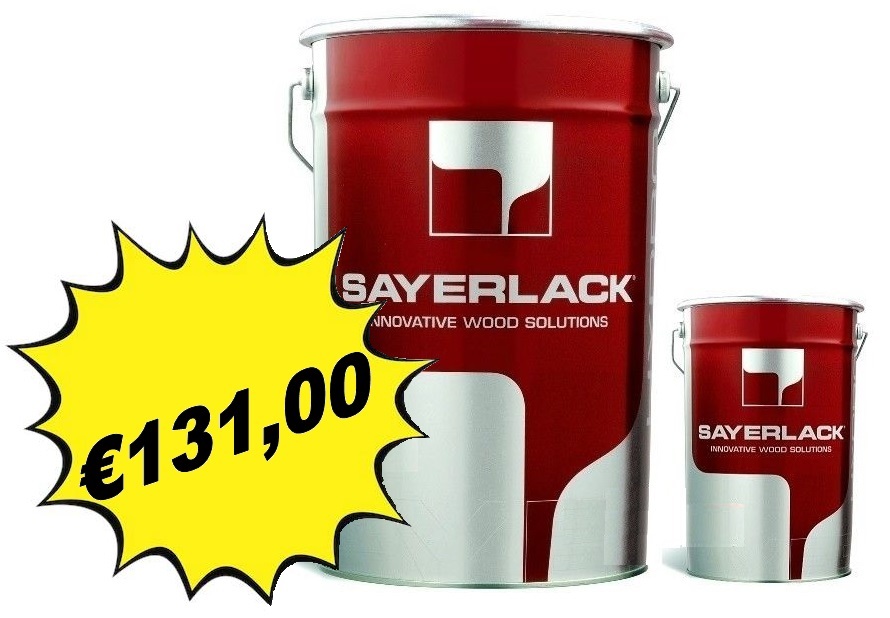 Vernice poliuretanica bianca opaca da 6 lt TZ8825/A1  + TH0720/00 lt3 - SAYERLACK