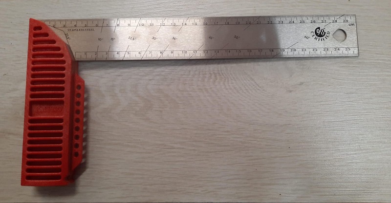 Squadra falegname in acciaio da 30 cm art 309-30 VALEX