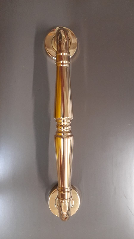Maniglione dritto ottone lucido mm 240  benini