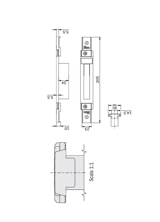 Contropiastra iseo registrabile cod 0387021