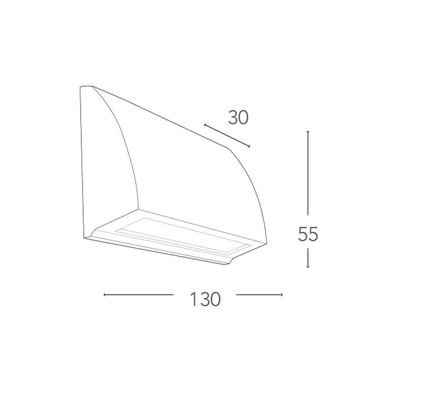 Applique segnapasso Intec Shelby 4w 445 LM CCT