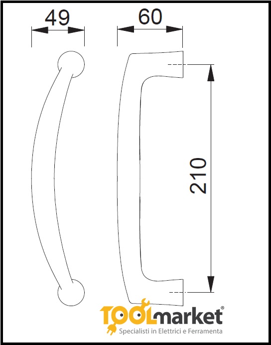 Maniglione Hoppe Vitoria bronzato 2417150