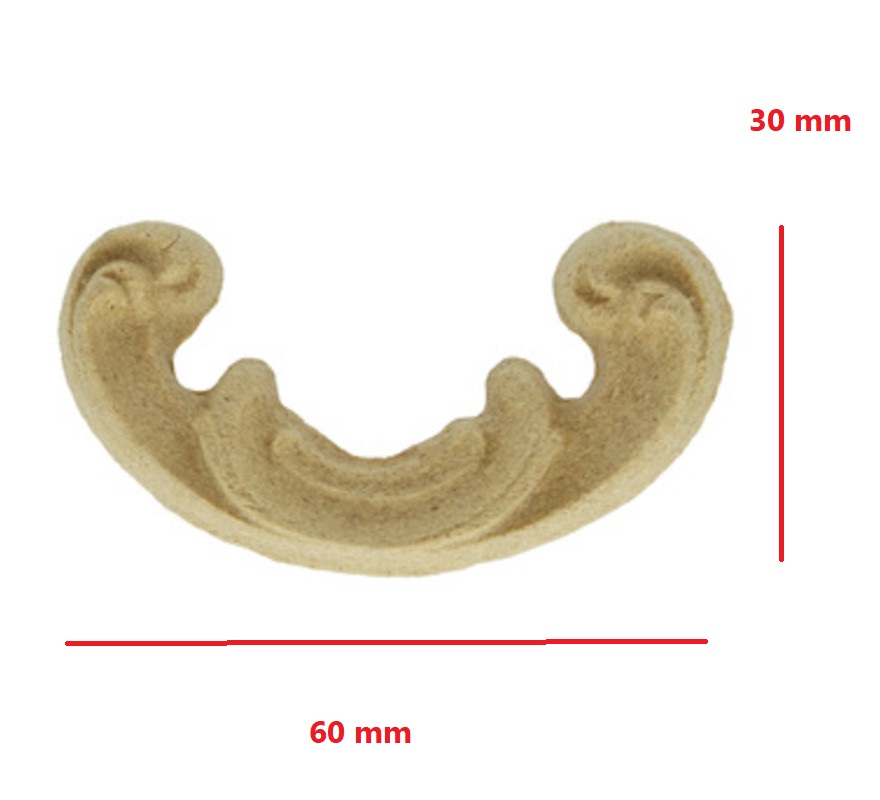 Fregio in pasta di legno 45079.0600.00