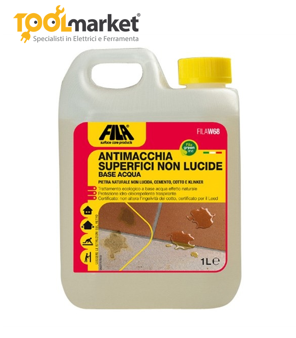 Antimacchia per superfici non lucide W68 da 1lt