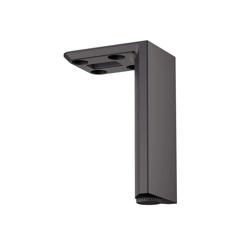 Piede per mobili mital nero opaco cm 15