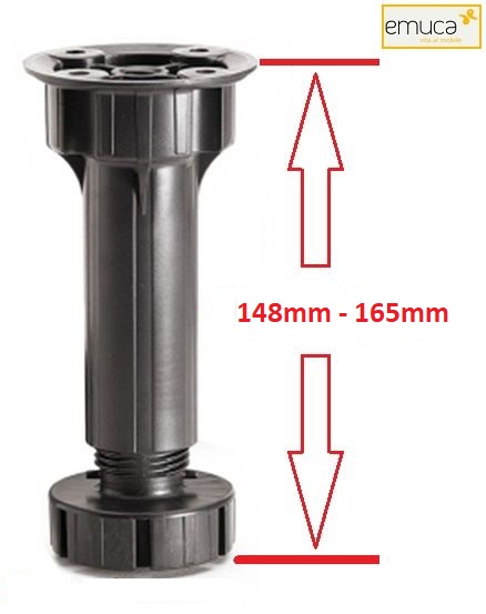 Piedi mobili set 4pz plastica
