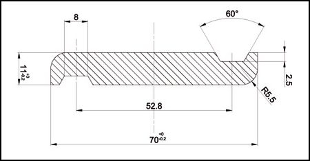 Portalamelle orientabile per persiane in legno da 36 mm