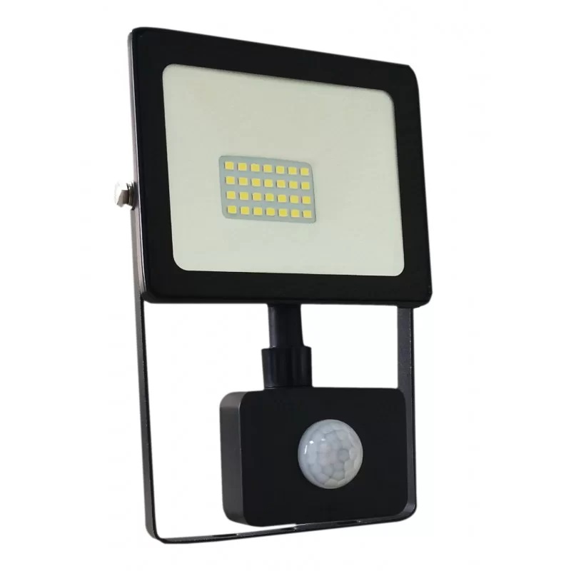 Faro alogeno 20w con  sensore di presenza IP 44