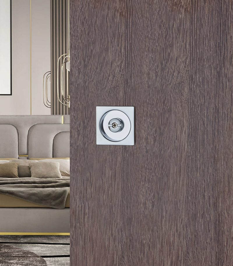 Kit maniglia QUADRA per porte scorrevoli cromo sat GHIDINI