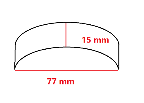 Curva art.28 in legno picpine