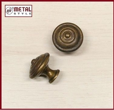 Pomolo anticato per mobili diametro 25 Metal 24499Z02500.03