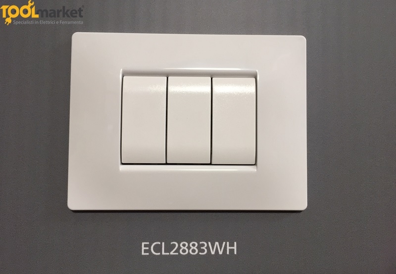 Placca copri interruttore Bianca Mylife Q ECL 288xWH