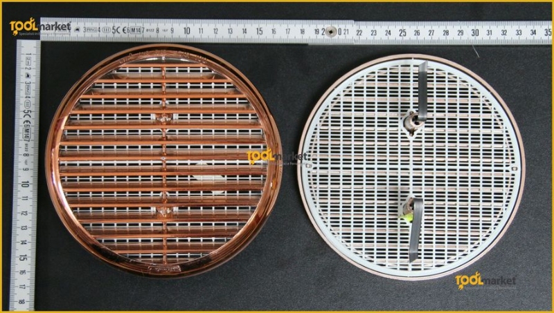 Griglia tonda in plastica col.rame ø 155 mm