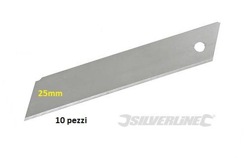 Lame cutter 25mm set 10 pezzi Tool