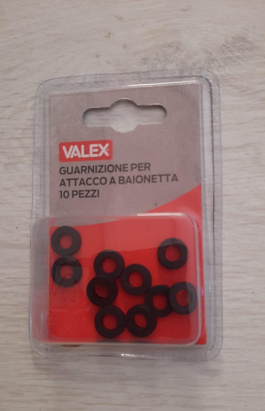 Guarnizione attacco a baionetta da 10 pz Valex 1559895