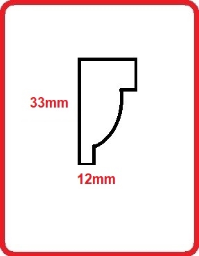 Cornice intagliata m5004 da 2.44 mt