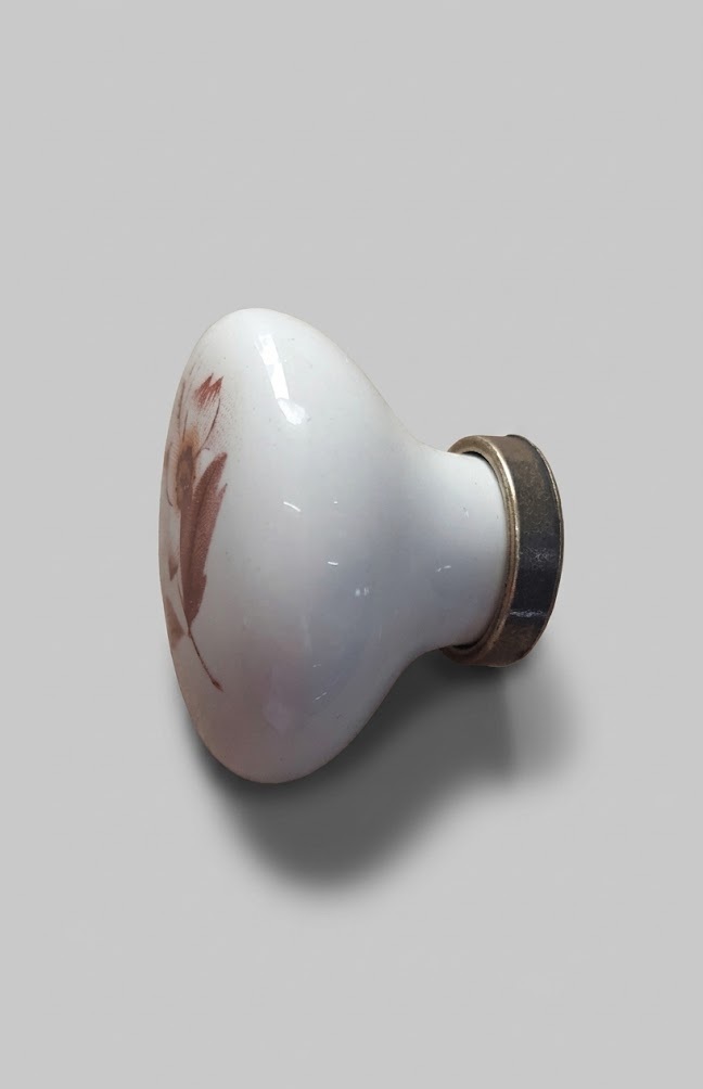 Pomolo porcellana ovale 24 mm x 34mm