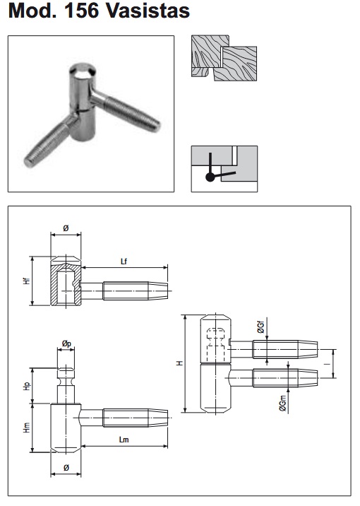 Cerniera anuba vasistas E00156.xx.02 