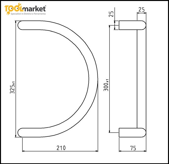 Maniglione Steel 103 inox