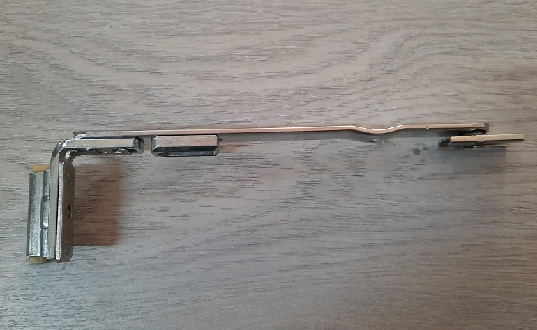 Braccio forbice legno AGB  A51911.22.xx  Interasse 9  battuta 15 mm per anta ribalta AGB Artech 