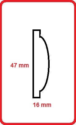 Cornice intagliata m5002d-47 da 2,44 mt