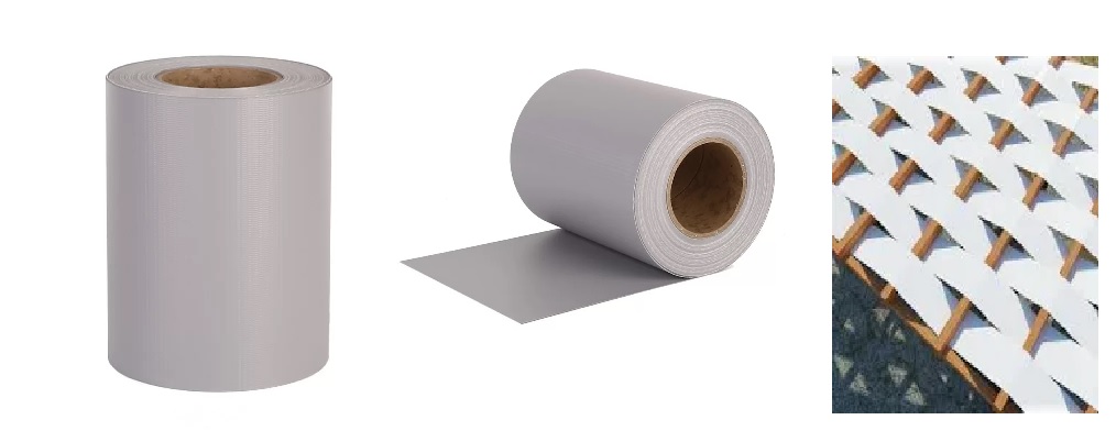 Fasce frangivista in PVC per recinzione da19 cm per 35 MT grigio