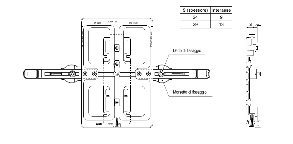 Dima AGB A520010609 Artech per Porta-finestra a forare