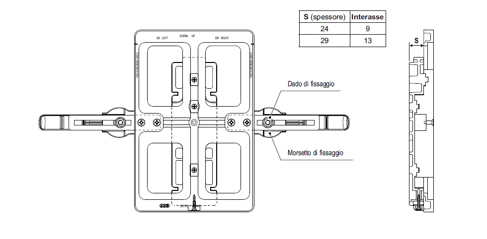 Dima AGB A520010609 Artech per porta-finestra a forare