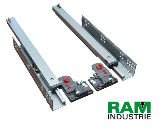 Guide Q50 ad estrazione totale  con chiusura ammortizzata  RAM