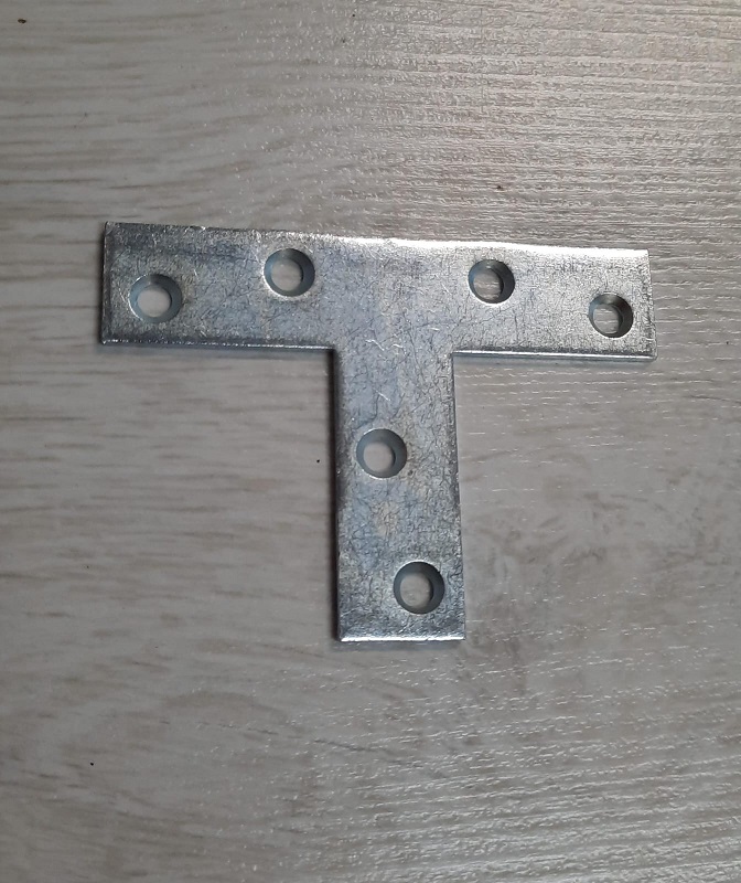 Lastrina angolare a T piccola 70x35x15 mm art 1605