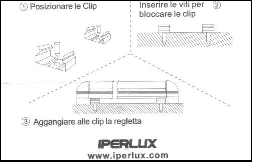 Regletta sottopensile led 12W 