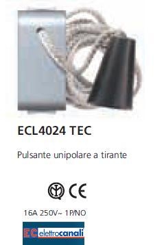 Pulsante tirante LIFE TEC ECL4024TEC